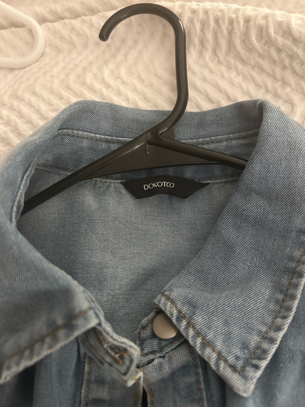 Women's Light Blue Denim Jean shacket